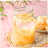 冷凍白桃の果実酒