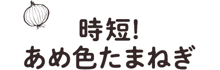 時短！あめ色玉ねぎ