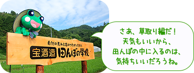 第2回 草取り編 田んぼの学校レポート 宝酒造 田んぼの学校 環境活動 宝酒造株式会社