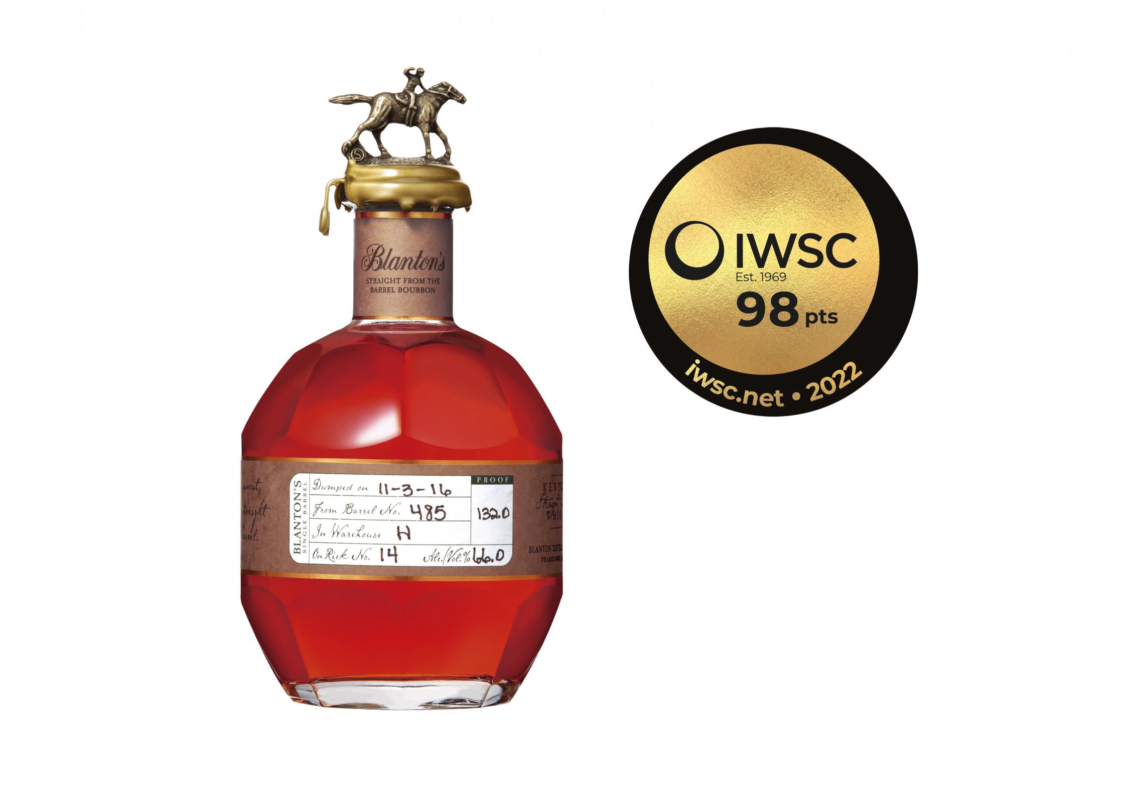 世界的な酒類コンペティション「IWSC2022」スピリッツ部門で“ブラントン・ストレート・フロム・ザ・バレル”が特別金賞を受賞