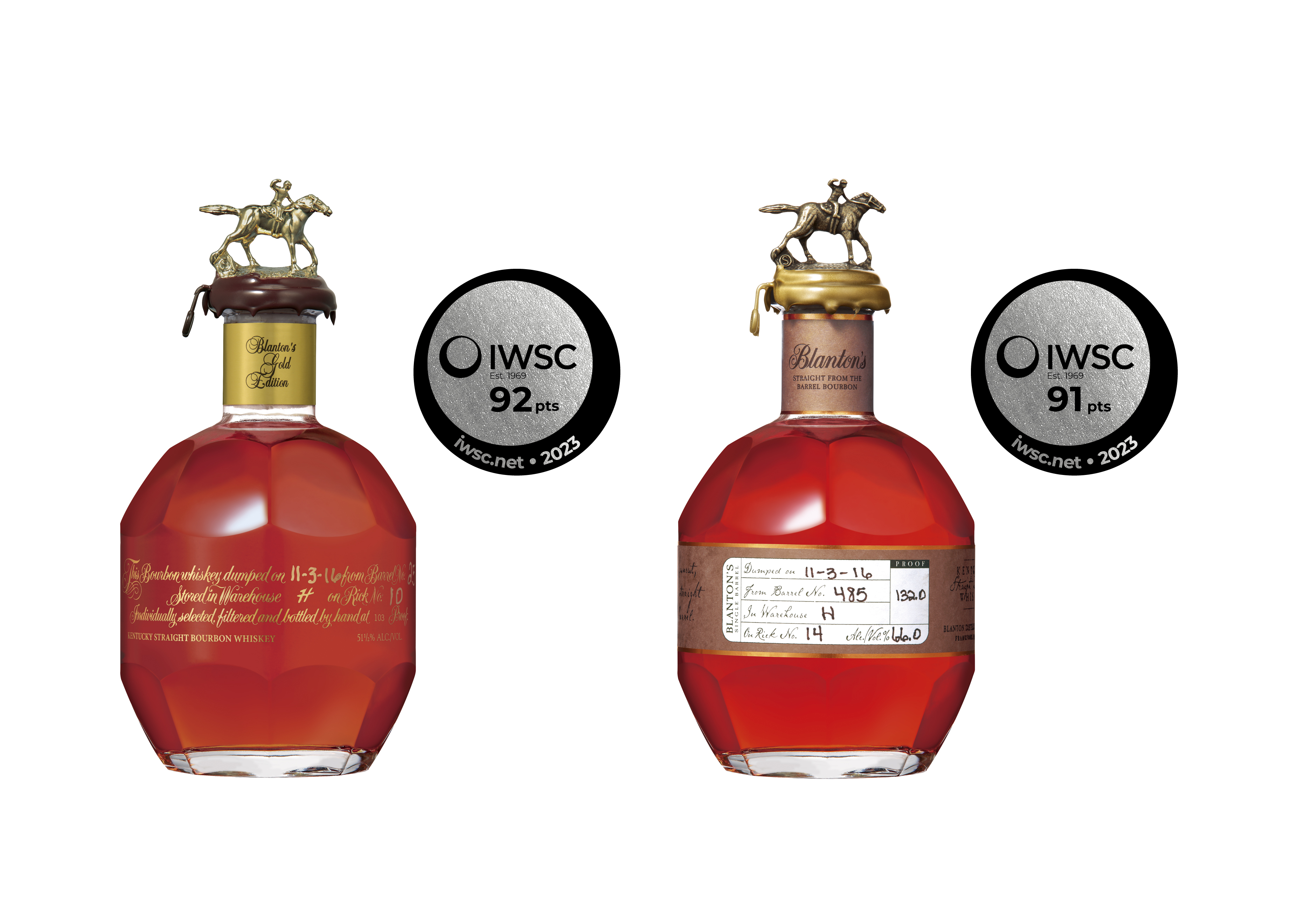 世界的な酒類コンペティション「IWSC2023」スピリッツ部門で “ブラントンゴールド”と“ブラントン・ストレート・フロム・ザ・バレル”が銀賞を受賞