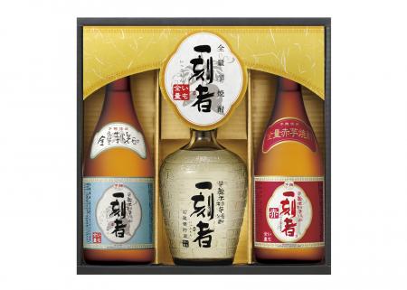 全量芋焼酎３種飲みくらべセット全量芋焼酎「一刻者」２５°７２０ｍｌ・全量芋焼酎「一刻者」＜赤＞２５°７２０ｍｌ全量芋焼酎「一刻者」＜石蔵甕貯蔵＞２５°７２０ｍｌ参考小売価格：５,０００円(消費税抜き)