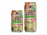 タカラ「焼酎ハイボール」＜強烈りんごサイダー割り＞３５０ｍｌ、５００ｍｌ