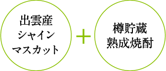 （出雲産シャインマスカット）＋（樽貯蔵焼酎）
