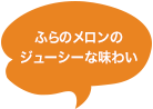 ふらのメロンのジューシーな味わい