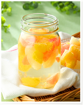 冷凍柑橘ミックスの果実酒