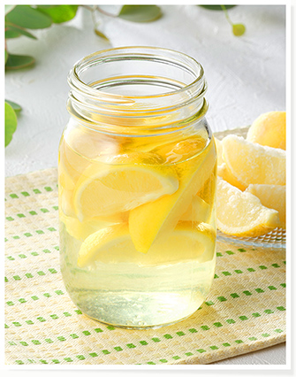 冷凍レモンの果実酒