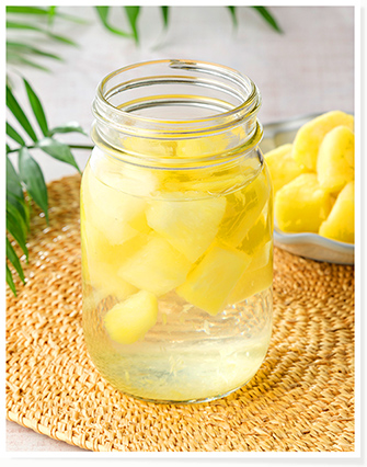 冷凍パイナップルの果実酒
