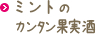 ミントのカンタン果実酒