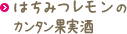 はちみつレモンのカンタン果実酒