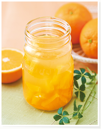 オレンジのカンタン果実酒