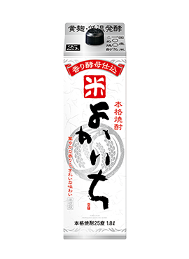 本格焼酎 よかいち＜米＞　25度 1.8L 紙パック