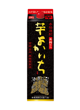 本格焼酎 黒よかいち<芋> 20度 1.8L 紙パック