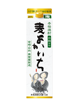 本格焼酎 よかいち＜麦＞　25度 1.8L 紙パック