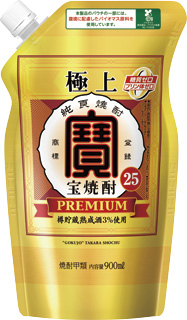 アメージングタイランド・グランドセール 極上〈宝焼酎〉25°900MLエコパウチ｜極上<宝焼酎>｜焼酎 Shochu
