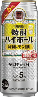 タカラ「焼酎ハイボール」5°〈特製レモン割り〉500ML
